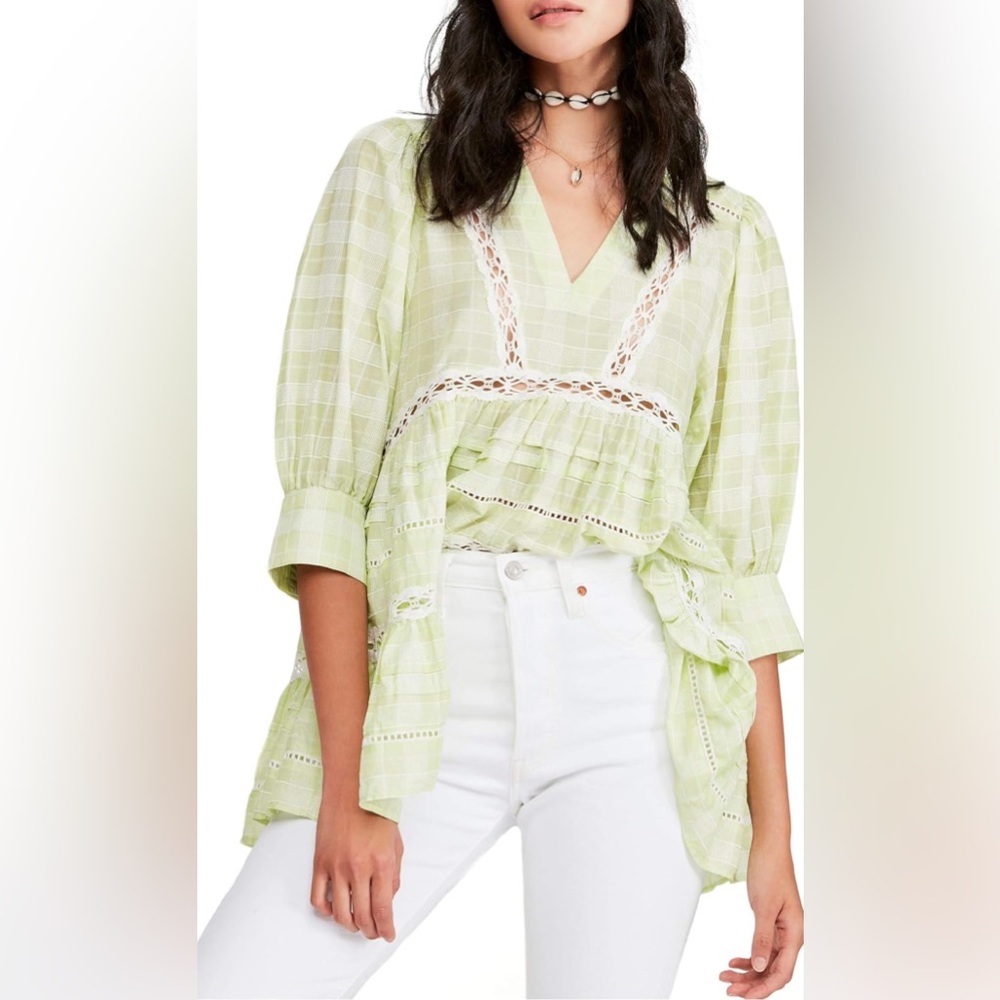 Free People Time Out Lace Tunic